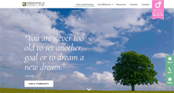 Desktop Screenshot of greenfieldseniorliving.com